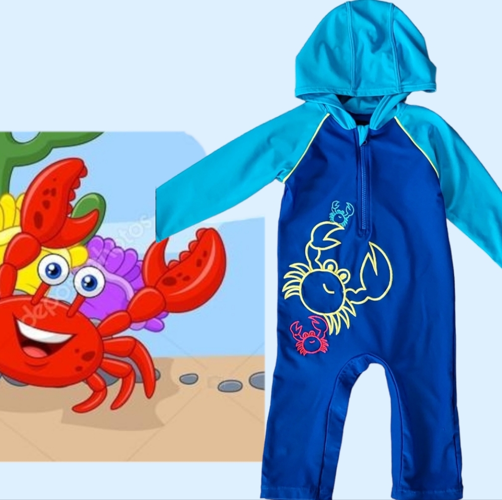 ✨UPF 50+ Coolibar  baby boy rash guard